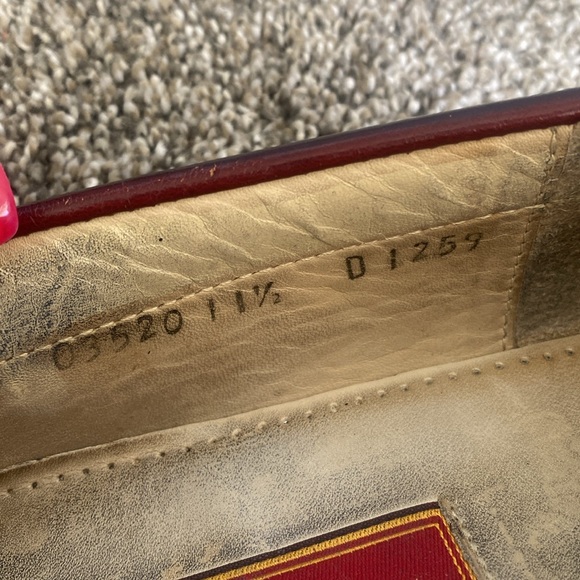 Cole Haan Mens Pinch Shawl Bow II Leather Loafer Shoes SIZE 11.5 D - BURGUNDY - Picture 9 of 9